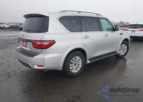 2021 Nissan Armada Sv 2Wd из США, поврежденный, VIN JN8AY2ACXM9145425